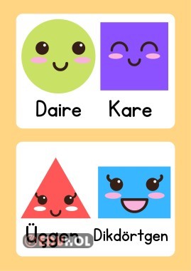 GEOMETRİK ŞEKİLLER PANO