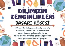 DİLİMİZİN ZENGiNLİKLERİ BAŞARI KÖŞESİ