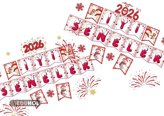 2026 İyi Seneler Harf ve Görselleri