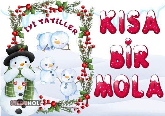 Dijital Karne Afişi- Kısa Bir Mola