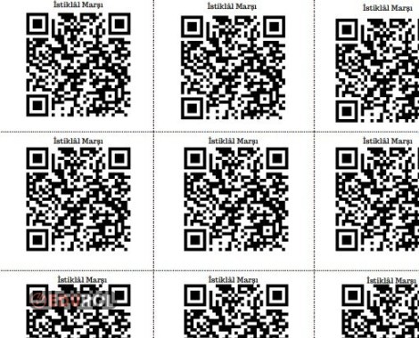 Müzik Dersi İstiklal Marşı - Deftere QR Code