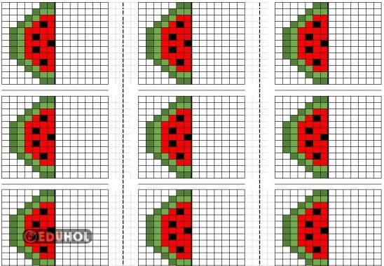 Karesel Kodlama-Simetri-Karpuz