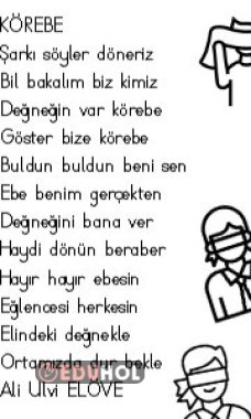 Şiir Okuma -Körebe