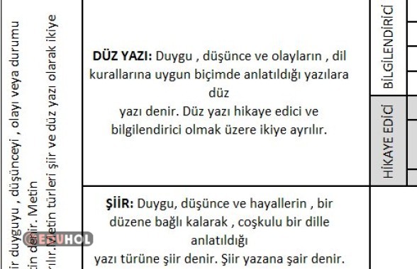 Metin Türleri