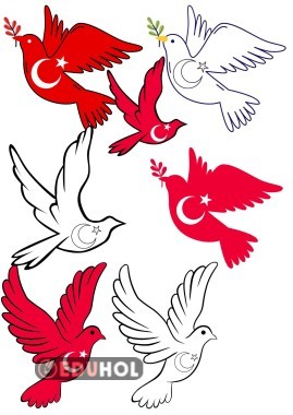 Milli Bayramlar Cam ve Pano Görselleri-Kuşlar