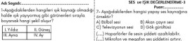 Işık ve Ses Değerlendirme -3