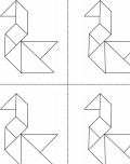 Kuğu Tangram Boyama