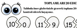 Toplamları 20 Eden Sayılar