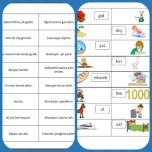 Eş sesli kes yapıştır defter etkinliği