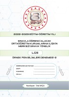 8.SINIF ÖRNEK LGS FEN DENEMESİ-2