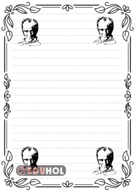 10 KASIM ATATÜRK İLE İLGİLİ ŞİİR YAZMA ŞABLONU