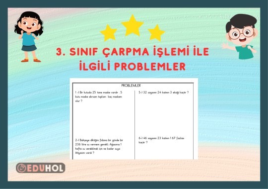 3. SINIF ÇARPMA İŞLEMİ İLE İLGİLİ PROBLEMLER