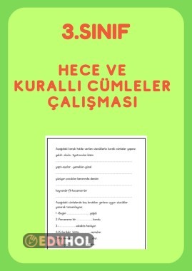 3. SINIF HECE VE KURALLI CÜMLELER ETKİNLİĞİ