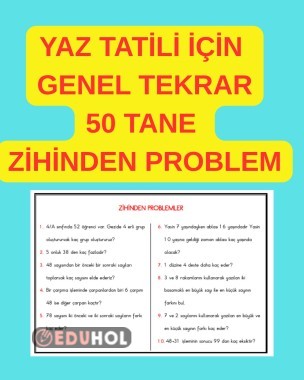 50 TANE ZİHİNDEN PROBLEM