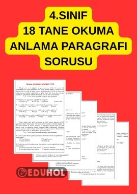 OKUMA ANLAMA METİNLERİ (PARAGRAF) TESTİ