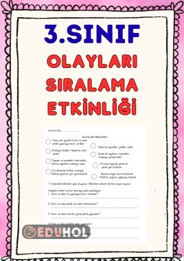 OLAYLARI SIRALAMA ÇALIŞMASI