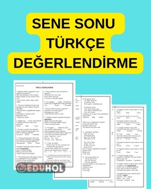 SENE SONU TÜRKÇE DEĞERLENDİRME