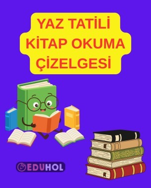 YAZ TATİLİ KİTAP OKUMA ÇİZELGESİ (50 KİTAPLIK)