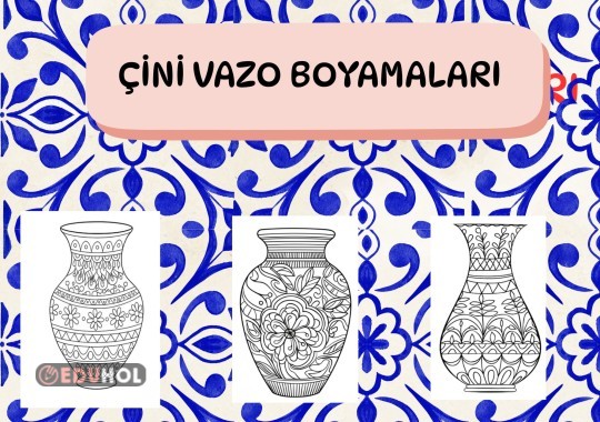 YERLİ MALI HAFTASI İÇİN ÇİNİ VAZO BOYAMA