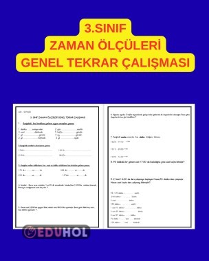 ZAMAN ÖLÇÜLERİ GENEL TEKRAR