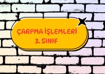 3. SINIF ÇARPMA İŞLEMLERİ