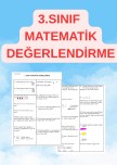 3. SINIF MATEMATİK DERSİ AÇIK UÇLU KLASİK DEĞERLENDİRME