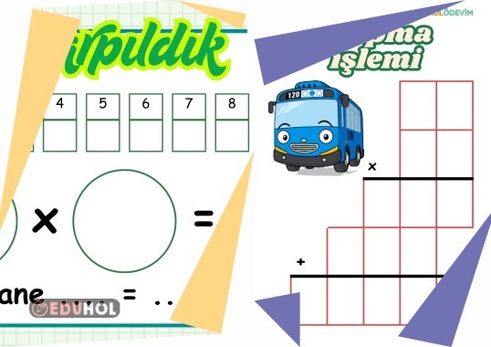 Çarpma İşlemi Yaz Sil Tablosu