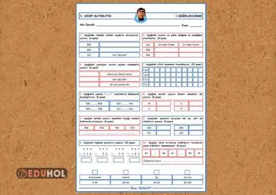 Matematik 1. Değerlendirme