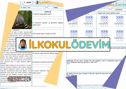 Türkçe Matematik 13. hafta 4. Gün Ödevi