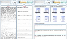 Türkçe-Matematik 11. Hafta 3. Gün Günlük Ödev