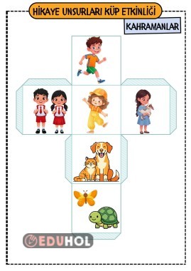 Hikaye unsurları küp etkinliği