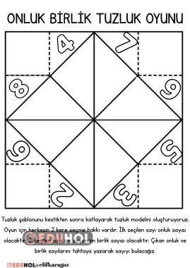 Onluk Birlik Tuzluk Oyunu