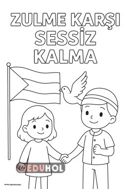 Filistin Farkındalık Boyaması - Zulme Karşı Sessiz Kalma