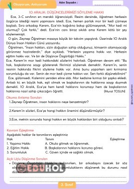 10 Aralık: Düşüncelerimizi Söyleme Hakkı