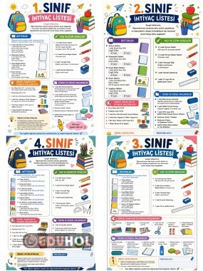 3. Sınıf İhtiyaç Listesi