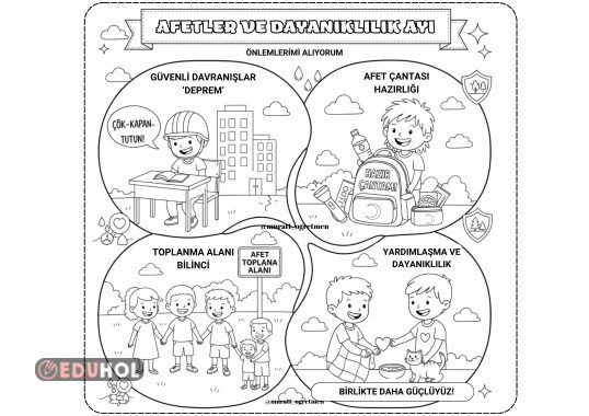 Afetler ve Dayanıklılık Ayı Grup Boyama Çalışması 8 a4