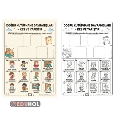 Doğru Kütüphane Davranışları Kes Yapıştır Etkinliği