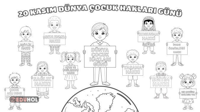 Dünya Çocuk Hakları Günü Pano 10 a4