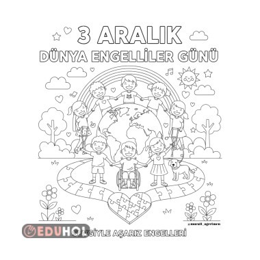 Dünya Engelliler Günü Grup Boyama Çalışması