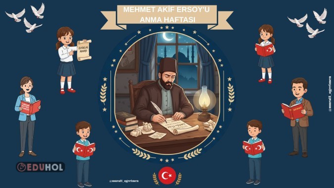 Mehmet Akif Ersoy'u Anma Haftası Pano/Poster