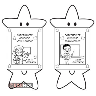 Öğretmenler Günü Aç Kapa Boyama Etkinliği ✨