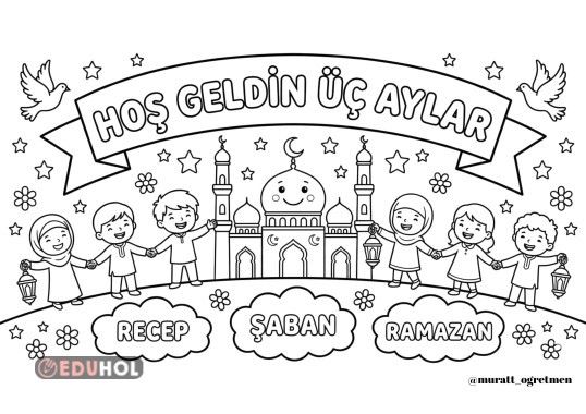 Üç Aylar Boyama Sayfası