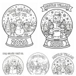 Yeni Yıl Kar Küresi Boyamaları