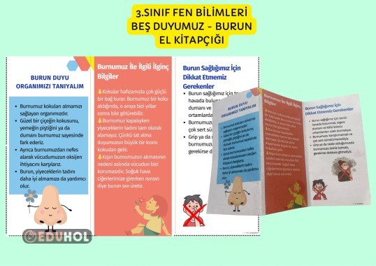 3.SINIF FEN BİLİMLERİ BEŞ DUYUMUZ EL KİTAPÇIĞI - BURUN / DUYU ORGANLARI