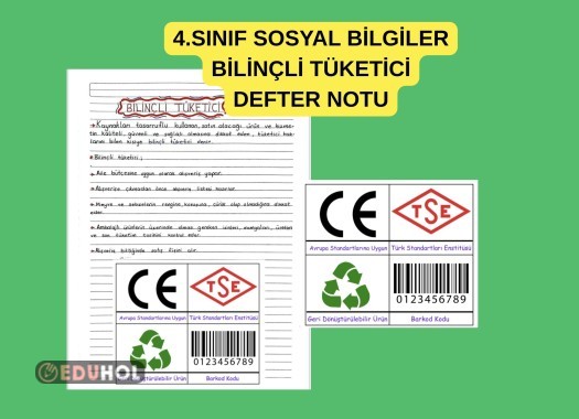 4.SINIF SOSYAL BİLGİLER BİLİNÇLİ TÜKETİCİ BÜTÇE DEFTER NOTU VE ETKİNLİK