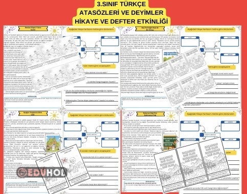 ATASÖZÜ VE DEYİM PAKETİ / OKUMA ANLAMA , DEFTER ETKİNLİĞİ