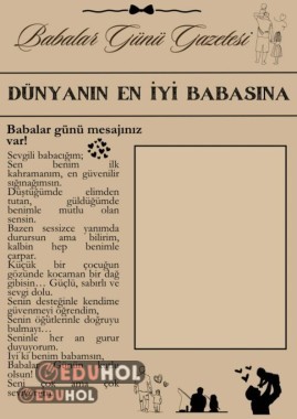 BABALAR GÜNÜ GAZETESİ ETKİNLİK