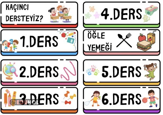 KAÇINCI DERSTEYİZ SINIF PANOSU