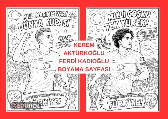 MİLLİ TAKIM DÜNYA KUPASI BOYAMA KEREM AKTÜRKOĞLU FERDİ KADIOĞLU