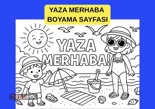 YAZA MERHABA BOYAMA SAYFASI